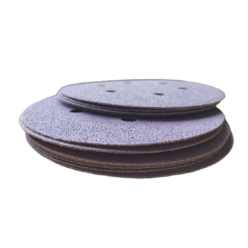 5 Inches Ceramic Abrasive Sanding Disc Purple Coated Sandpaper Polishing Automobile