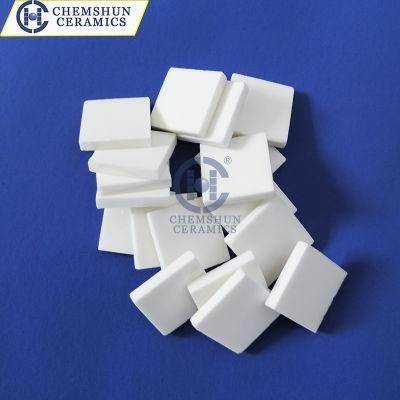 Chemshun Custom-Made 92% Al2O3 Alumina Ceramic Tile with Size 10X10X2mm