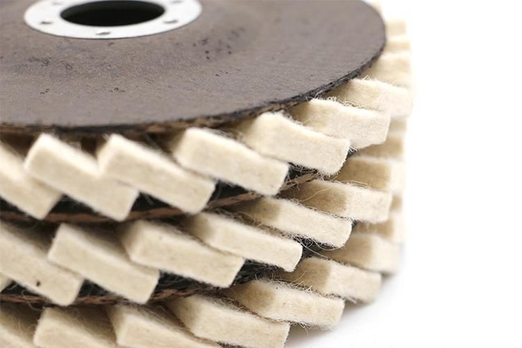 High Quality Premium Wear-Resisting 100mm/115mm/125mm Felt Disc for Polishing Metal and Wood