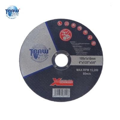 4 Inch 105*1*16mm High Speed Cutting Wheel Discs for Inox/Stainless Steel Euro Market