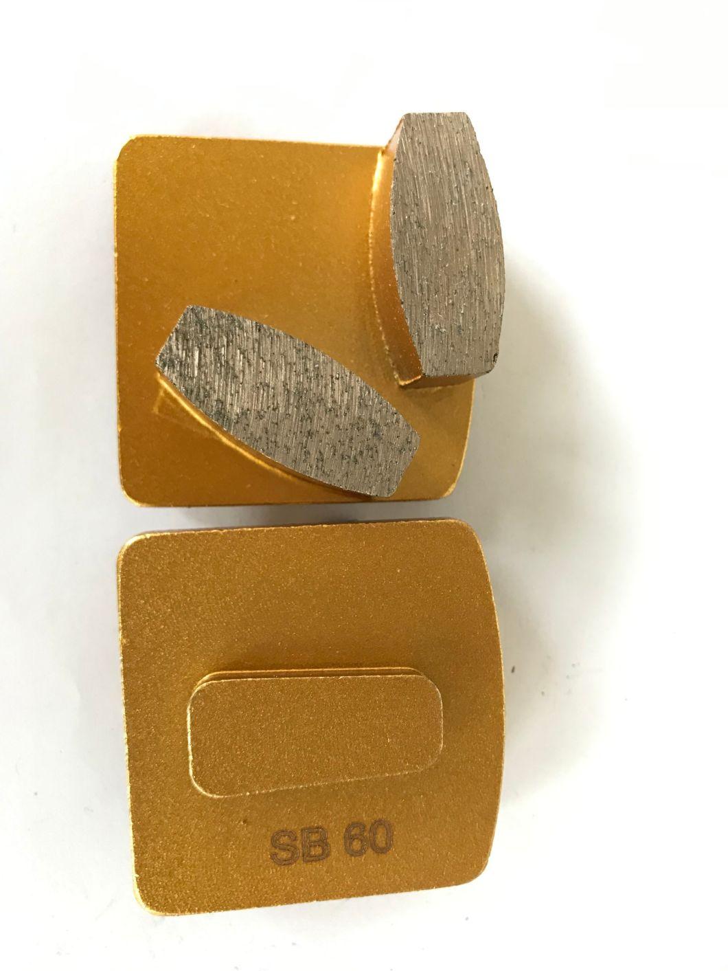 Redi Lock Diamond Grinding Shoes Metal Bond Segments Prep Floor Concrete Abrasive Block for Husqvarna Scanmaskin Machine