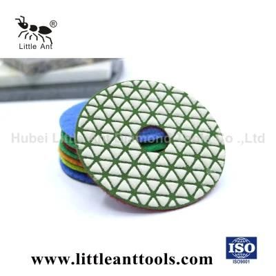80mm Triangle Flexible Diamond Dry Polishing Pad for Granite