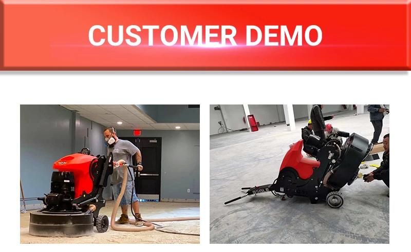 20 HP High Speed Remote Control Round Terrazzo Diamond Electric Planetary Vacuum Automatic Epoxy Concrete Polishing Floor Grinder