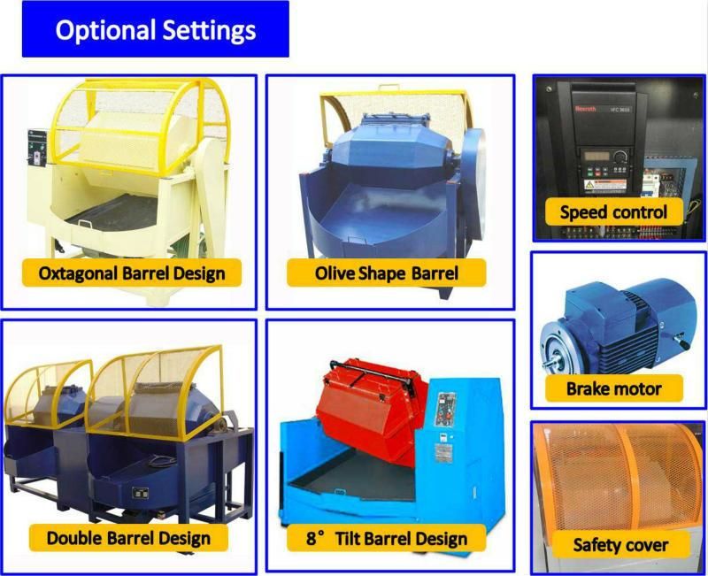 Rotary Barrel Polishing Machine