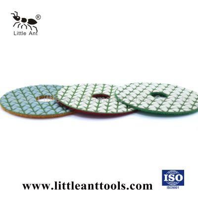 Premium Quality Triangle Flexible Diamond Dry Polishing Pad for Granite