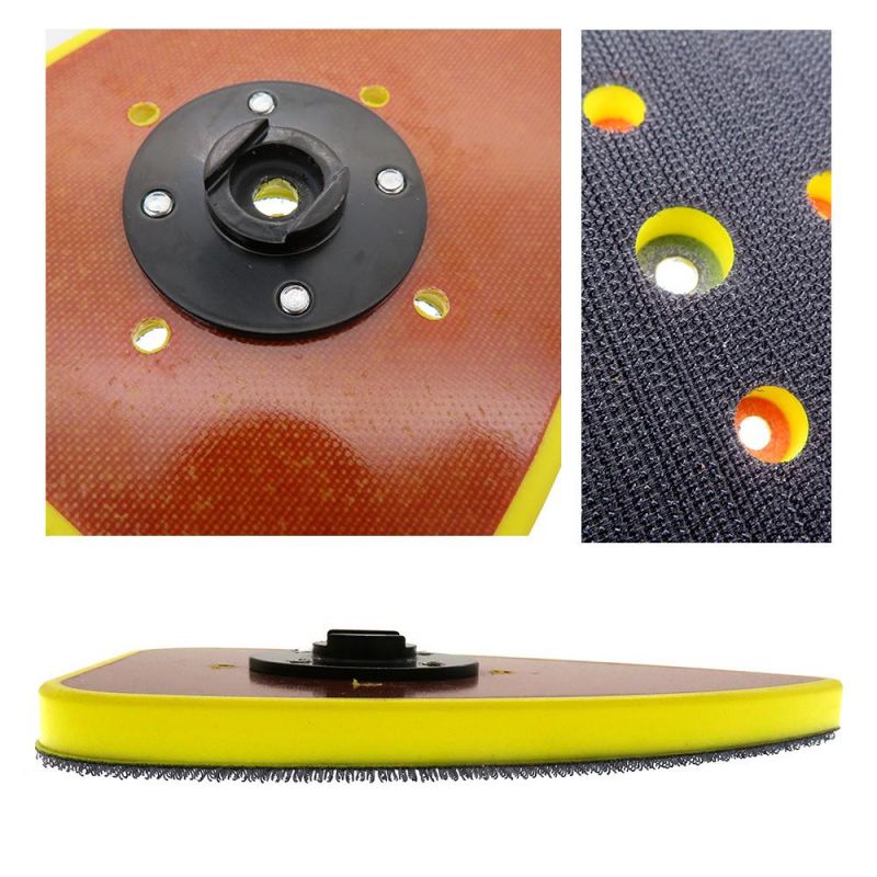 90X135mm Hook and Loop 5-Hole Triangle Sanding Pad for Polishing Grinding