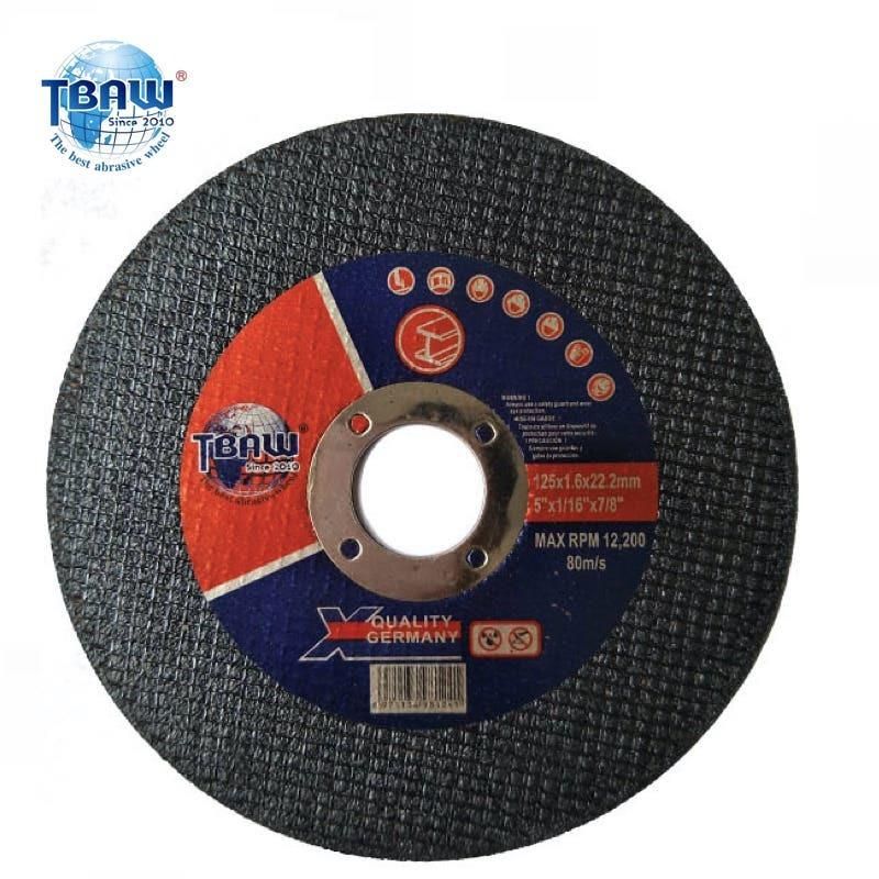 125X1.6X22mm Super Thin Abrasive Cutting Wheel Cutting Disc for Metal Cutting