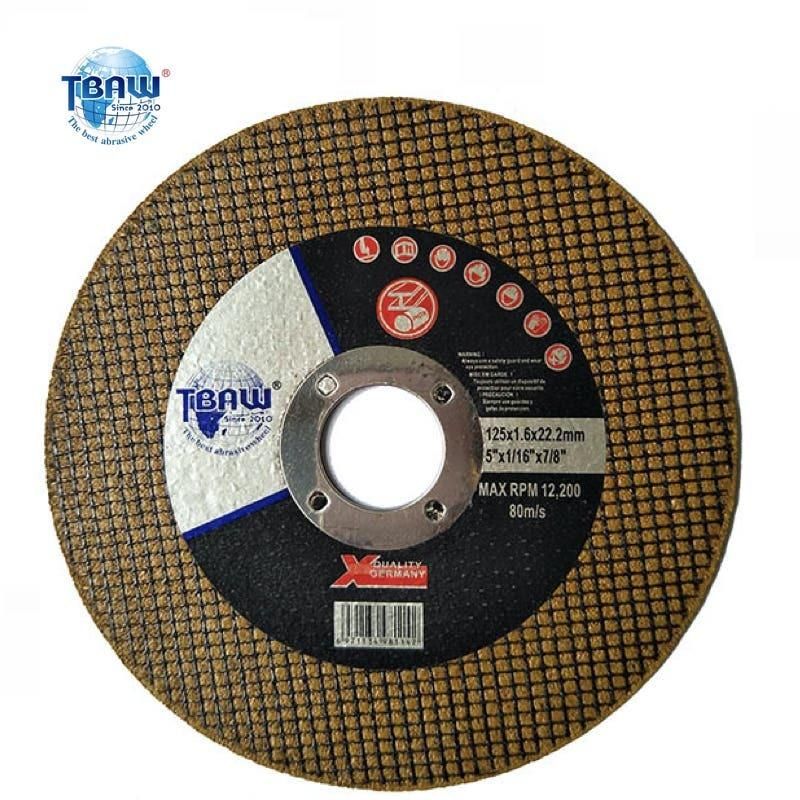 China Factory 125*1.6*22mm Resin Bond Abrasive Grinding Cutting Wheel