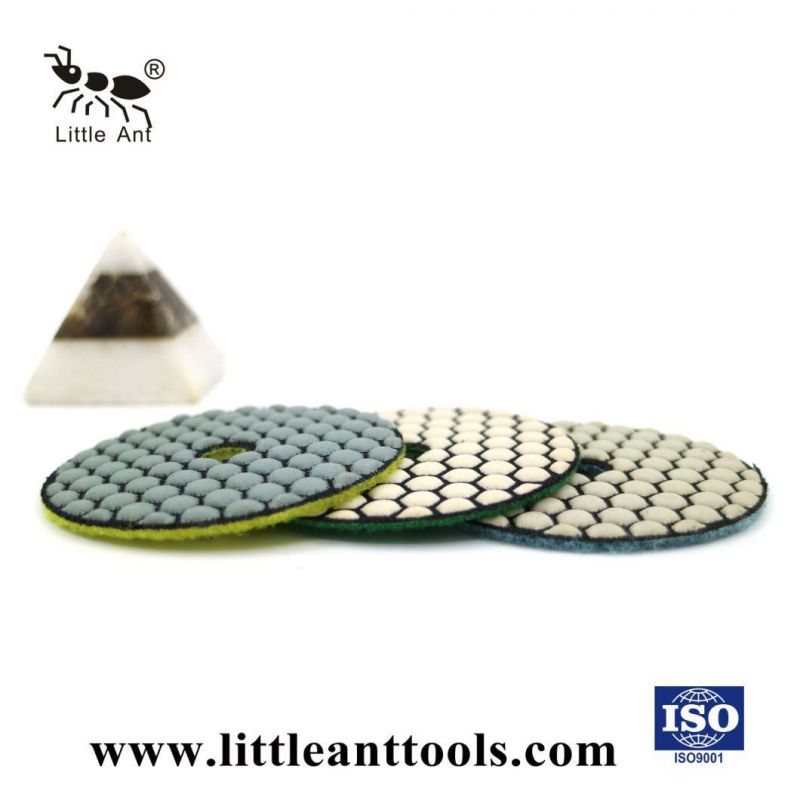 Little Ant Flexible Diamond Floor Marble Granite Dry Polishing Pad