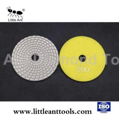 4-Inch Diamond White Wet Polishing Pad with Angel Polisher