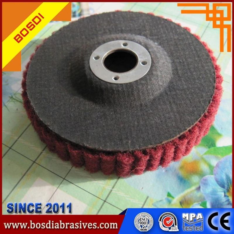 High Quality Non Woven Aluminium Oxide Flap Wheel for Polishing Steel