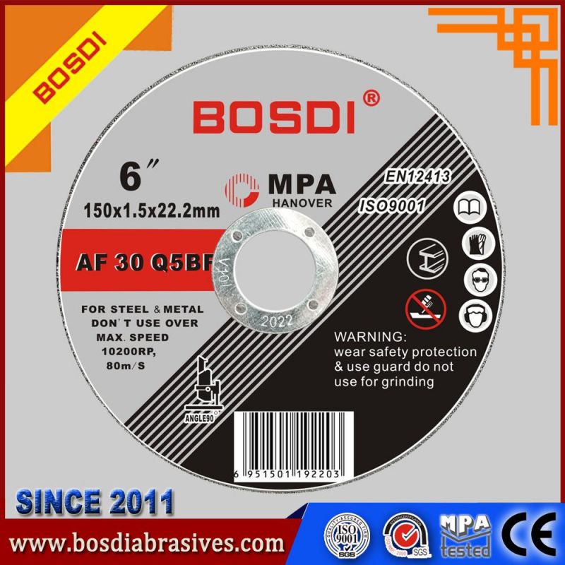 High Quality 230X3X22mm Sharp Cutting Disc, Resin Abrasive Metal Cutting