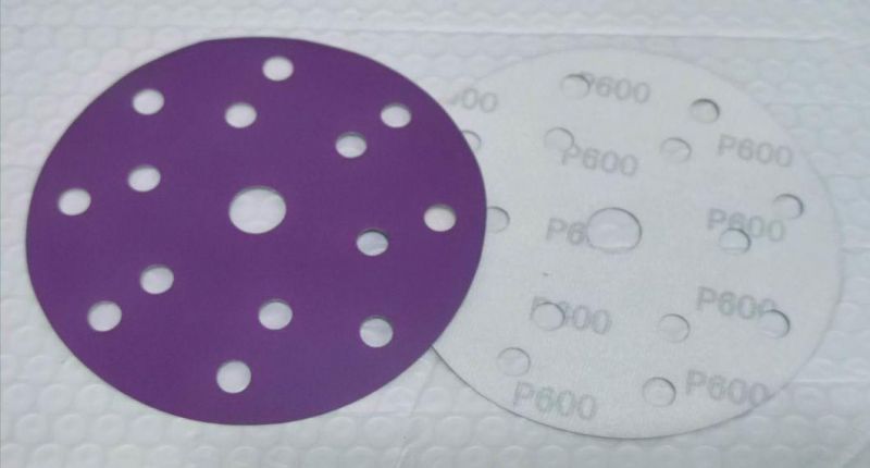 150mm Purple Ceramic Sanding Disc for Car Body-3m 745u Quality Sandpaper for Automobile Refinishing