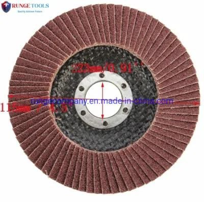 4inch Power Electric Tools Parts Aluminum Oxide Flap Disc Wheel 60 Grit for Grinding Blending Sanding Finishing