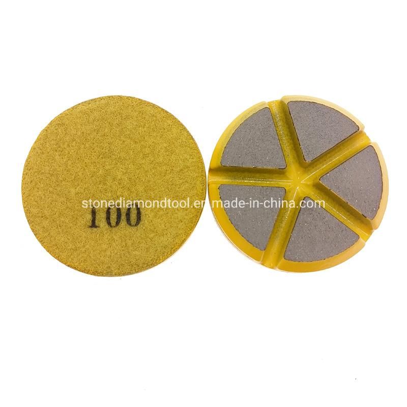 3" 76mm 3 Dots Transitional Concrete Polishing Ceramic Bond Pads