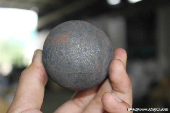 Low Price High Carbon Rail Steel Material 120mm China Forged Grinding Media Steel Balls for Ball Mill