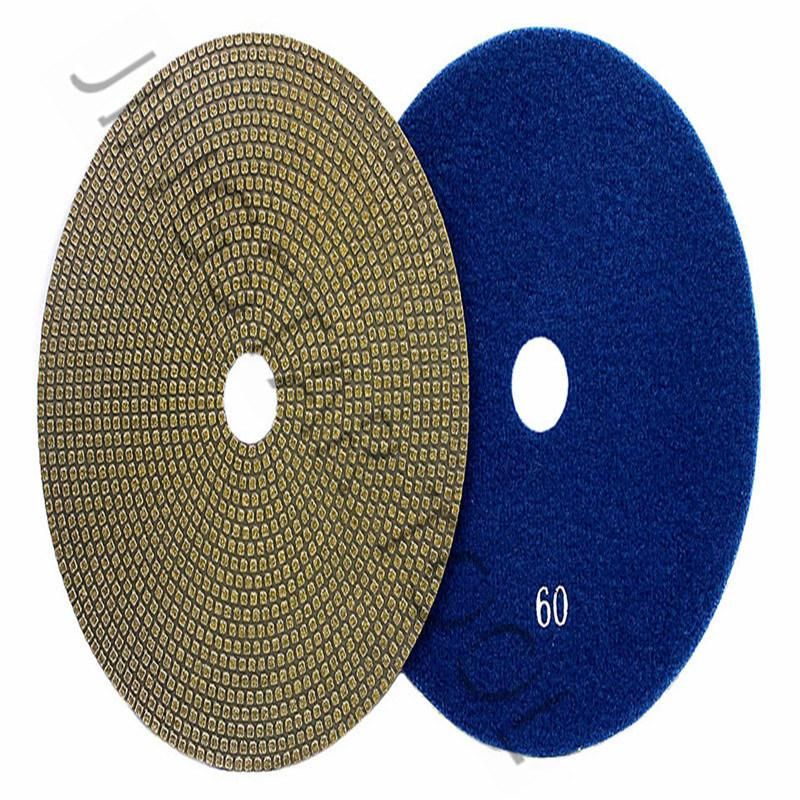 Quality Diamond Electroplated Flexible Polishing Pad for Stone Ceramic Concrete Glass