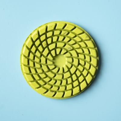 4 Inch/5 Inch 7 Steps Whirlwind Shaped Wet Polishing Pad for Marble/ Granite