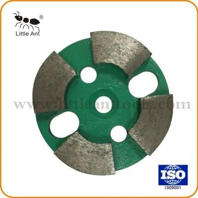 4 Segments Fan Type Grinding Wheel Diamond Grinding Plate 4 Inch Diameter Grinding Tool