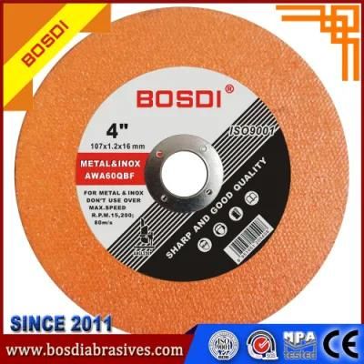 4&quot;High Quality Cutting Wheel, Cutting Disc, Cut off Metal, Inox