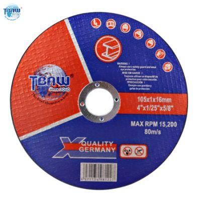 4 Inch 1mm Thickness China Cut Wheel, Grinding and Cutting Disc Cut for Angle Grinder
