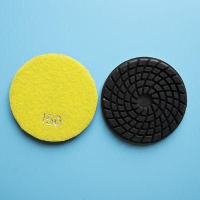 Qifeng Power Tool 3&quot; Abrasive Flexible Resin Bond Concrete Diamond Polishing Pad for Marble