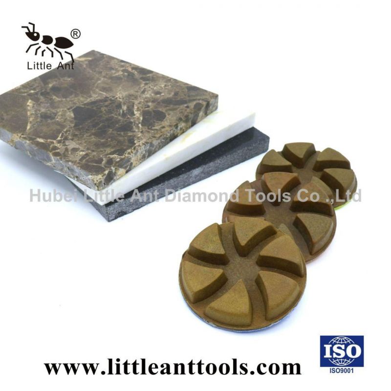 3-Inch Metal Resin Diamond Floor Polishing Pad for Concrete