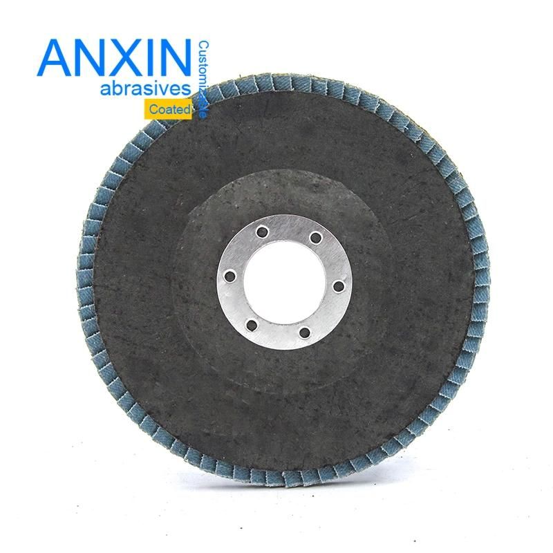 Ceramic Cloth Flap Disc with Blue Color