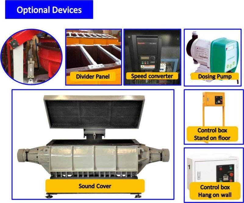 Through Tub Type Vibratory Metal Finishing Machine