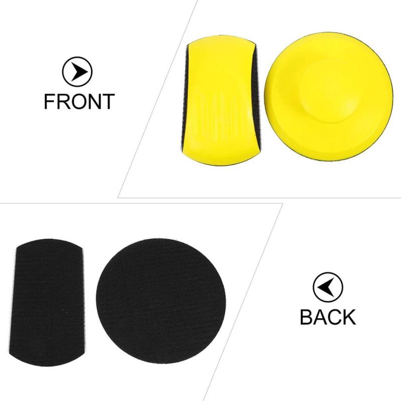 Sanding Disc Plastic Backing Polishing Pad Hook and Loop Hand Sanding Block