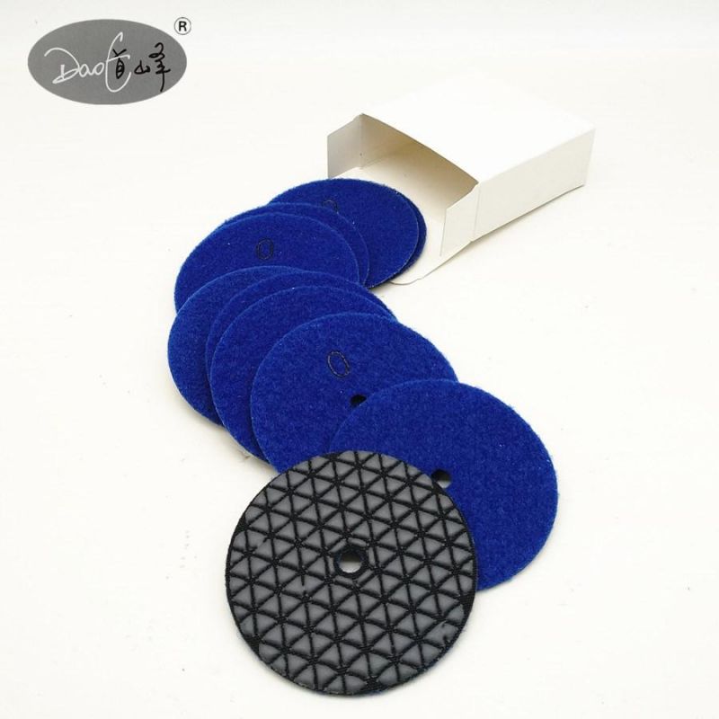 Daofeng 6inch 150mm Granite Dry Polishing Pads (triangle)