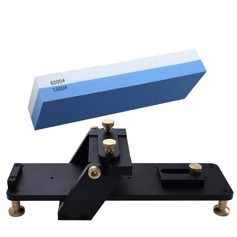 Fast Sharpening Frame Aluminum Alloy Fixed-Angle Sharpener Woodworking Chisel Non-Slip Ultra-Fine Sharpening Stone Edge Mirror Fine Grinding