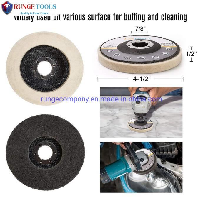 4.5" Inch 115mm Grinding Wheel Flap Discs Nylon Polishing Disc Felt Polishing Disc for Stainless Steel Metal