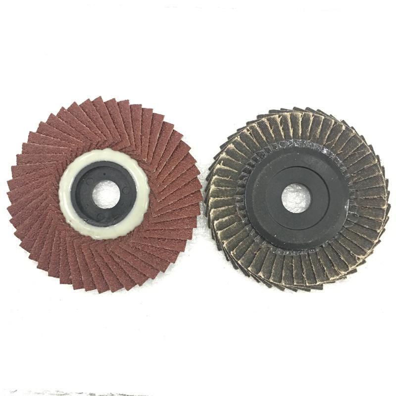 High Quality Wear-Resisting 100mm Aluminium Oxide Radial Flap Disc for Grinding Stainless Steel and Metal