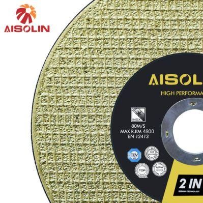80m/S 180mm Abrasive Disc Sinter Sharp Multicolor Cutting Wheel