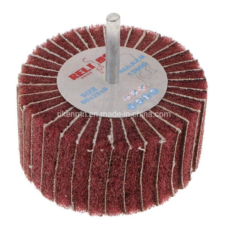 Electric Emery Cloth Sand Paper Wire Drawing Polishing Grinding Wheel Flap Wheel for Stainless Steel