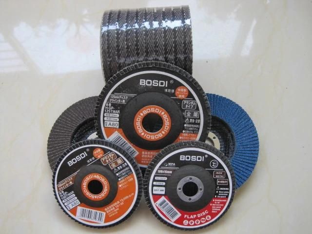 High Quality Coated Flap Disk/Wheel/Disc, Grinding Edges, Welding Line of Box or Stamping Parts