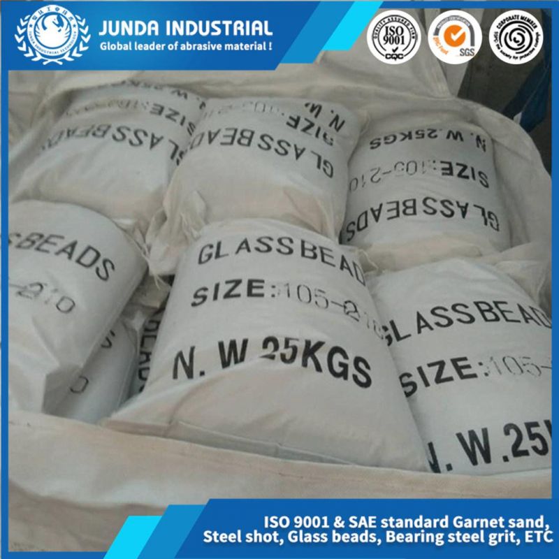 Round Sandblasting Abrasives Media Glass Beads for Reflective Material