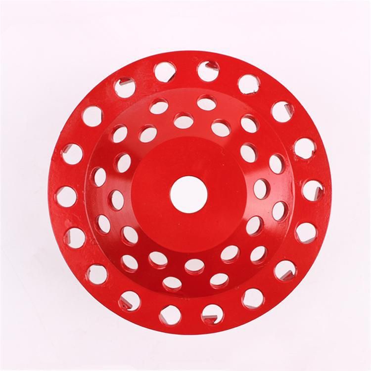 7 Inch D180mm 18 Arrow Segments Diamond Grinding Cup Wheel Disc for Angle Grinder Diamond Grinding Plates for Concrete Terrazzo Floor