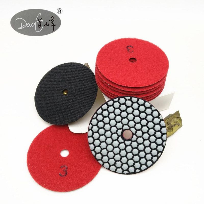 Daofeng 4inch 100mm Flexible Polishing Pad for Quartz (hexagon)