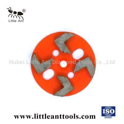 Easy Change Metal Bond Diamond Grinding Segments Plate Concrete Coating and Paint Remove Plug