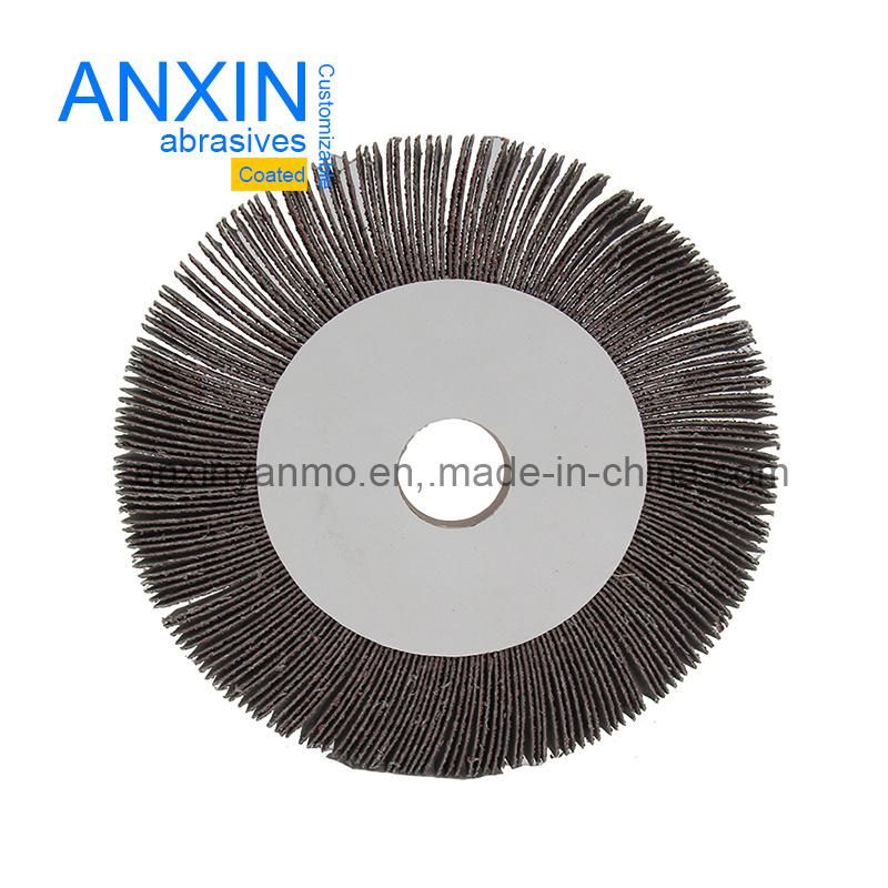 Glue Injected Flap Wheel with Wooden Arbor for Stainless Steel