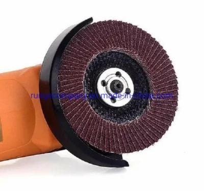 4&quot; Power Electric Tools Parts 80 Grit Aluminum Oxide Flap Disc for Polishing Metal, Stainless Steel and Wood Abrasive Grinding Wheel T27