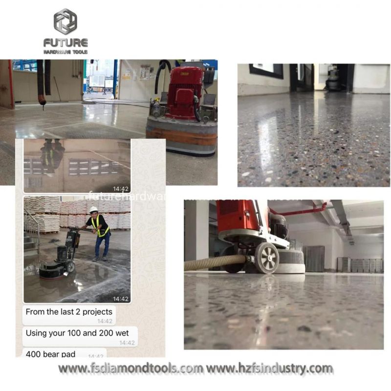 Concrete Floor Grinding Pad with PCD Grinding Segments for Epoxy Glue Paint Removal
