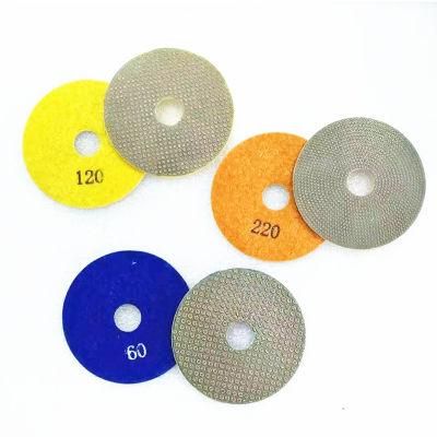 100mm Electroplated Diamond Polishing Pads for Granite Marble