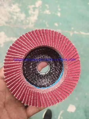 electric Power Tools Parts Ceramic High Performance Flap Disc for Hard to Grind Metals, 4-1/2&quot;X7/8&quot;, 80 Grit