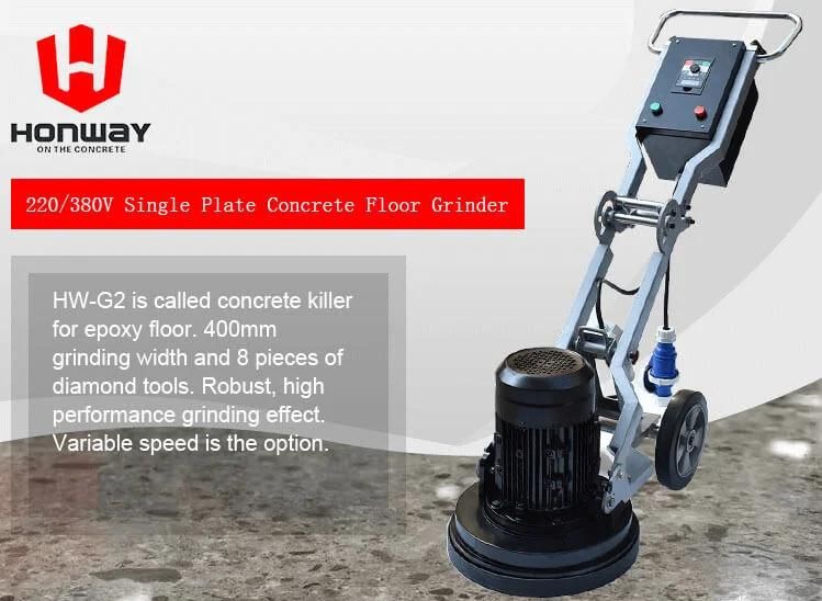27" Big 220V 4kw 5.5HP Electric Single Disc Concrete Epoxy Marble Floor Tile Diamond Grinding and Polishing Machine Polisher