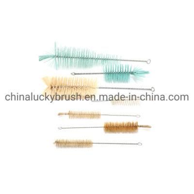 Nylon Bottle Tube Orifice Cleaning Brush /Steel Wire Handle Cleaning Rust Removal Deburring Brush (YY-976)