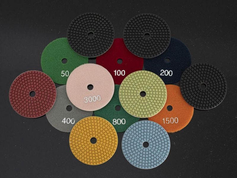 Qifeng Power Tool 3"/80mm Diamond Wet Stone Polishing Pad for Polishing Marble