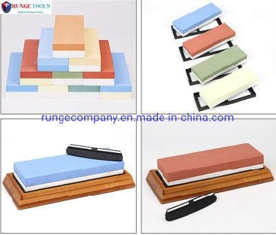 Sharpening Stone Set 2 Side Grit 400/1000 Kitchen Knife Sharpener Stone Wet Stones Whetstone for Sharping Knives Kit